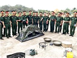 Tập huấn sử dụng thử nghiệm bộ bếp dầu cấp trung đội K19 và lều cá nhân